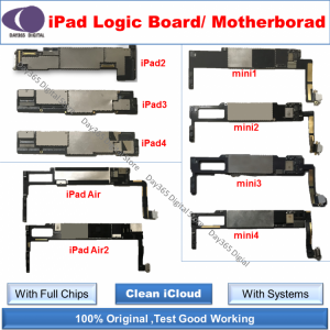 iCloud free Unlocked Logic Boards for ipad 2 3 4 Air 2 Motherboard for mini 1 2 3 4 A1432 A1395 A1416 A1458 A1489 A1599 A1538