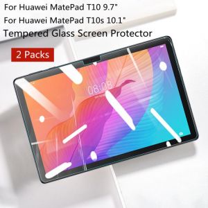 2pcs 9H Tempered Glass For Huawei MatePad T 10 9.7 T 10s 10.1 T10 T10s Screen Protector AGR AGS3 LO9 W09 Tablet Protective Film