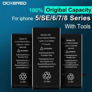 Ockered Original Battery For iPhone 6s 6 Replacement Bateria For iPhone 5s se 6SP 7 8 6P 7P 8P Phone Battery Kit with Tools