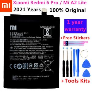 2021 Years Original 4000mAh BN47 Replacement Battery For Xiaomi Redmi 6 Pro / Mi A2 Lite Bateria Batterie Mobile Phone Batteries