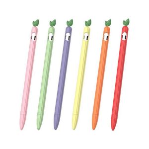 1PC Cute Shockproof Non-slip Sleeve Soft Silicone for Apple Pencil 1 2 Creative Fruit/Vegetable Design Protective Case