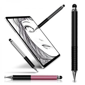 2 In 1 Stylus For Smartphone Tablet Capacitive Screen Touch Pen Pencil Write Drawing Pen for ipad Suitable all Android device