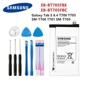 SAMSUNG Orginal Tablet EB-BT705FBE EB-BT705FBC 4900mAh Battery For Samsung Galaxy Tab S 8.4 T700 T705 T700 T701 SM-T705 +Tools