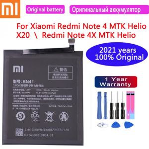 2021 100% Original Replacement Battery BN41 4100mAh for Xiaomi Redmi Note 4 MTK Helio X20 Redmi Note 4X MTK Helio X20 Bateria