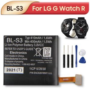 Original Replacement Battery BL-S3 For LG G Watch R W110 W150 Watch Battery 410mAh