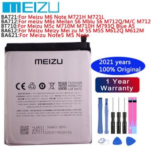 Meizu Original Battery BA721 BA712 BA612 BA621 BT710 For MEIZU M6 Note M6s Meilan S6 M5S Note5 M5 Note Meizu M5c +Free tools