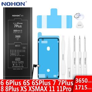 NOHON Battery For Apple iPhone 7 6S 6 8 Plus XS MAX iPhone7 Replacement High Capacity Bateria 7Plus 6Plus 8Plus 6SPlus XSMAX