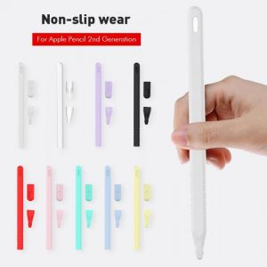 For Apple Pencil 2nd Generation Soft Silicone Case For IPad Pencil 2 Protective Cap Nib Holder Touch Pen Stylus Protector Cover