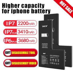 DEJI High capacity phone Battery For Apple 5S 5 6S 6 8 Plus X SE Xr Xs Max Replacement Bateria For iPhone 7 batteries with Tools