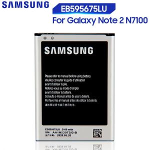 Original Replacement Samsung Battery For SAMSUNG Galaxy Note 2 N7100 N7108D NOTE2 N7102 N719 N7108 EB595675LU 3100mAh