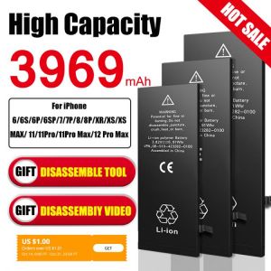 High Capacity Phone Battery For iPhone 6S 6 7 8 Plus X Replacement Battery For iPhone 6SP X XR XS XSMAX 11 Pro Max Batterie