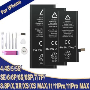 Original DaDaXiong Capacity Battery For iPhone 6 6S 7 8 Plus X XR Xs Max Replacement 0 Cycle Bateria 5 5S SE