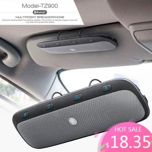 10M Wireless Bluetooth Handsfree Car Kit Speakerphone Audio Music Speaker for iPhone Samsung Car Usb Bluetooth Hands free