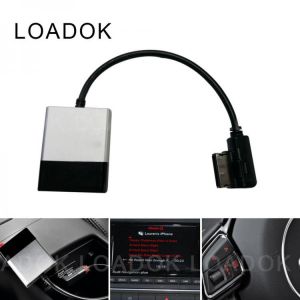 Car Bluetooth 5.0  Hifi Music Receiver Module for Mercedes-Benz for Audi for VW MDI AMI MMI Media Interface AUX Cable Adapter