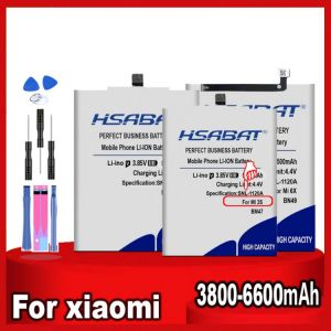 HSABAT BM47 BN30 BN31 Battery for Xiaomi Mi Redmi Note Mix Max 2 3 3S 3X 4 4X 4A 5 5A 5S 5X 6 6A Mi6X 7A 8 9 9T 9S K20 Pro Plus