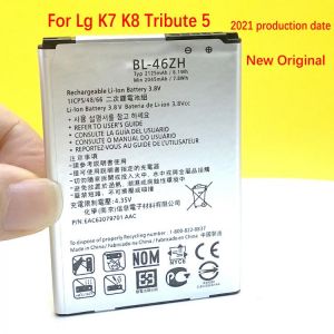 NEW Original BL-46ZH Battery For Lg K7 K8 Tribute 5 AS330 K332 K350N K371 K373 K8V K89 LS675 LS 2125mAh BATTERY