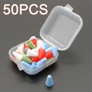 50PC Pencil Tip Cover For Apple Pencil 2nd 1st Generation Mute Silicone Nib Case For Pencil Cover Skin Screen Protector