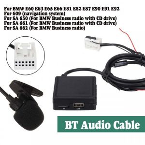Car Bluetooth Module for BMW E60 E63 E65 E66 E81 E82 E87 E90 bluetooth 5.0 /SD/MIC/USB/Aux 5 Mode input Audio Receiver