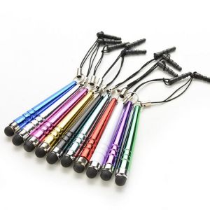 Universal Long Capacitive Screen Touch Pen Stylus for Smart Cell Phones Tablets Pens with Dust Plugs 10Pcs