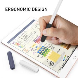 3PCS/Pack Protective Pouch Silicone Cover for Apple Pencil 1 2 Anti-Slip Stylus Pen Grip Sleeve Protector Case for iPencil 1st