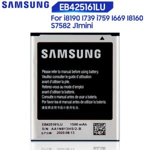 Original Samsung Battery For J1mini SM-J S7562 S7560 S7572 S7580 i8190 S7566 S7568 I739 i759 I669 I8160 S7582 EB425161LU 1500mAh
