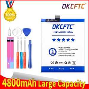 OKCFTC BLP637 4800mAh Battery for Oneplus 5 for One Plus 5 five 5T A5001 A5010 Rechargeable battery