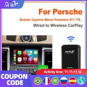 Carlinkit 3.0 Wireless CarPlay Adapter for Porsche 718 911 Panamera Macan Cayenne Taycan Plug and Play Auto connect Dongle IOS14