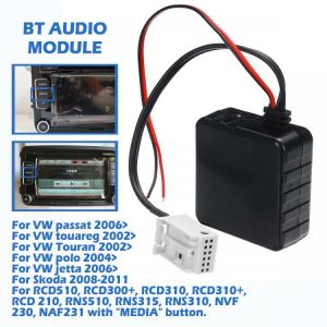 Wireless 5-12V Car bluetooth 5.0 Module AUX Cable Adapte For VW RCD510 300+ 310 310+ CD Host Unit