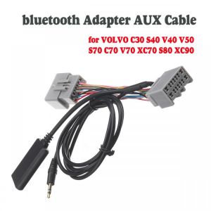 Wireless Car bluetooth Adapter AUX-IN Aux Cable For Volvo C30 C70 S40 S70 S80 V40 V50 V70 XC70 XC90 Audio Receiver Adaptor