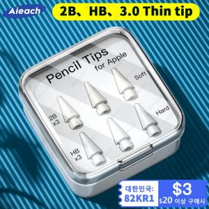 Pencil Tips For Apple Pencil 1st 2nd Generation Double Layer 2B & HB & Thin Tip For Apple Pencil Nib, Enough For 4 Years o