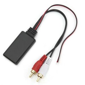 Bluetooth 5.0 Radio RCA Adapter Portable Auto Car Wireless Audio Music Cable Fit for Kenwood Audio Connector
