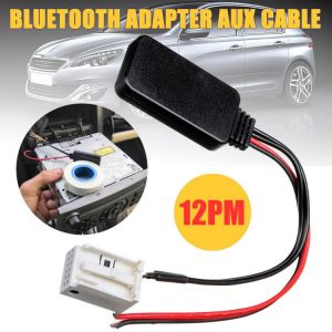 Fit For Peugeot 207 307 407 308 Fit For Citroen C2 C3 RD4 Car 12Pin  Radio AUX Adapter Bluetooth Modul MP3 Aux-In Cable Adapter