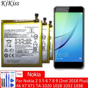 Mobile Phone Battery For Nokia 2 3 5 6 7 8 9 (2nd 2018 Plus) X6 X7 X71 Nokia3 TA-1020 1028 1032 1038 Batery HE319 HE321 HE336