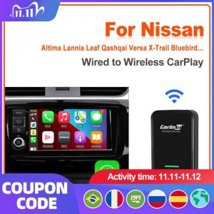 Carlinkit 3.0 Wireless Carplay Adapter for Nissan Terrano Titan Versa Patrol Armada Maxima Micra Murano Kicks Leaf Frontier GT-R