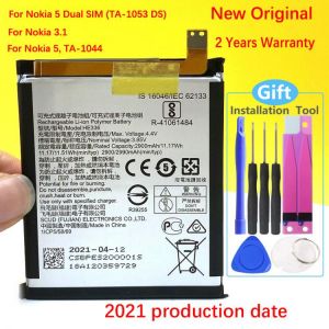 NEW Original HE336 HE321 Battery For Nokia 5 Dual SIM (TA-1053 DS) /3.1 /7 .1 / X6 2018 6.1 Plus/ 5.1 Plus/For Nokia 3 TA-1032