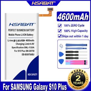 HSABAT EB-BG975ABU 4600mAh Battery for SAMSUNG Galaxy S10 Plus S10+ SM-G9750 Batteries