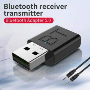 USB Bluetooth 5.0 Display Audio Receiver Transmitter For TV PC Driver-Free USB Dongle 3.5MM 3.5 AUX Wireless Adapter