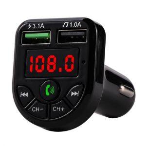 LED FM Transmitter Bluetooth-Compatible 5.0 Car kit Dual USB Car Charger 3.1A 1A  USB MP3 Music Player for iphone car U disk/TF