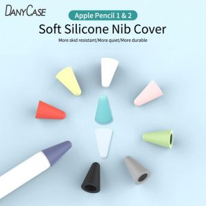 8Pcs silicone replacement nib case, nib protective cover, for Apple Pencil 1 2 universal touch screen stylus case 2018 2020
