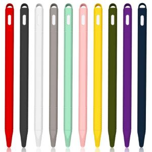 For iPad Pencil Anti-Slip Silicone Stylus Protective Case Cover Skin for iPad Pencil 2 Gen estojo escolar for apple pencil case