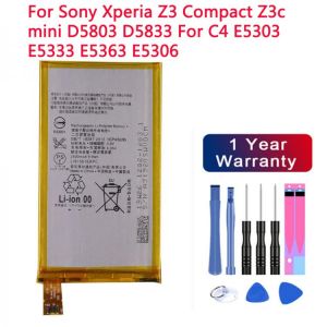 2600mAh LIS1561ERPC Battery For Sony Xperia Z3 Compact Z3c mini D5803 D5833 For C4 E5303 E5333 E5363 E5306