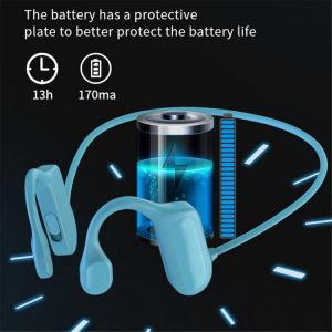 Wireless Bluetooth-Compatible Handsfee Stereo Sound Bone Conduction Earphone Waterproof Noise Reduction Earbuds