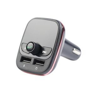 1pcs QC 3.0 Handsfree Fm Transmitter Modulator Car Bluetooth Car Kit Fast Dual USB Charger Car MP3 Player TF Card Music Adapter