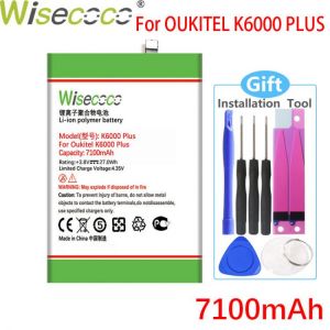 Wisecoco 7100mAh K6000 PLUS Battery For Oukitel K6000 PLUS Cell Phone High Quality NEW Battery+Tracking Number