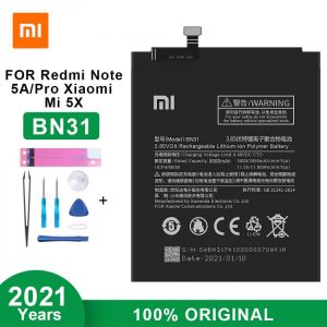 Xiaomi Original Battery BN31 for Xiaomi Mi 5X Mi5X / Redmi Note 5A / Note 5A Pro/Mi A1 Redmi Y1 Lite S2 3080mAh With Free Too