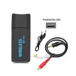 BT-TX1 Bluetooth-compatible USB Wireless Transmitter Adapter 3.5mm AUX Audio Music Emitter Dongle for Computer TV with Cable