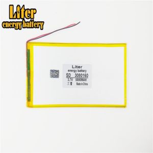 3080160 polymer battery 5000 mah 3.7 V MP4 mobile power tablet battery