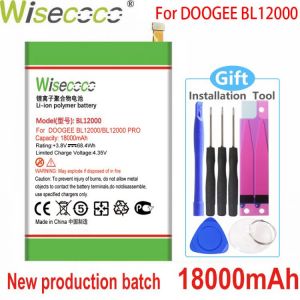 WISECOCO NEW High Capacity BL12000 Battery For Doogee BL12000 Pro / BL12000 Mobile Phone Battery+Tracking Number+Gift tools