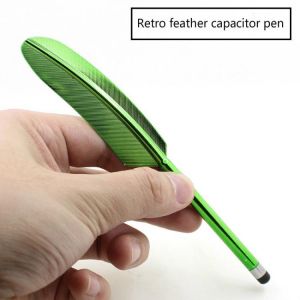 Universal Tablet Touch Screen Pen Styluses Capacitive Pen Fashion Feather Shape Plastic Painting Mobile Phone Capacitance Pen