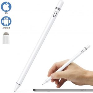 Active Stylus Pen Compatible for iOS&Android Touch Screens, Pencil for iPad with Dual Touch Function,Rechargeable Stylus for P